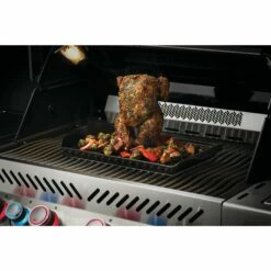 Napoleon Ceramic Roasting Pan And Beer Can Chicken Roaster Set -BBQDIRECT Shop Low Res JPG 70150 Ceramic Roasting Pan Chicken InUse