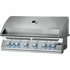 Napoleon Built-In 700 Series 44-Inch Propane Gas Grill With Dual Infrared Rear Burners - Stainless Steel -BBQDIRECT Shop Low Res JPG BIG44RB Grillhead Ang Closed KnobsOn