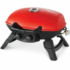 Napoleon TravelQ 285 Portable Propane Gas Grill With Griddle - Red