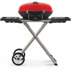 Napoleon TravelQ 285X Portable Propane Gas Grill And Scissor Cart With Griddle - Red -BBQDIRECT Shop Low Res JPG TQ285X Prod Str