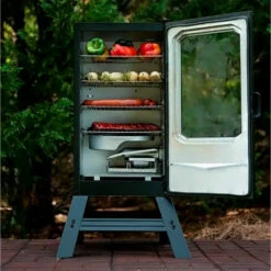 Masterbuilt 30-Inch Digital Electric Smoker With 4 Adjustable Racks And Window -BBQDIRECT Shop Masterbuilt 30 Inch Digital Electric Smoker with 4 Adjustable Racks MB20070421 Lifestyle Food