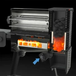 Masterbuilt Gravity Series 1050 Digital Charcoal Grill + Smoker -BBQDIRECT Shop Masterbuilt Gravity Series 1050 Digital Charcoal Grill Smoker MB20041220 Gravity Feed