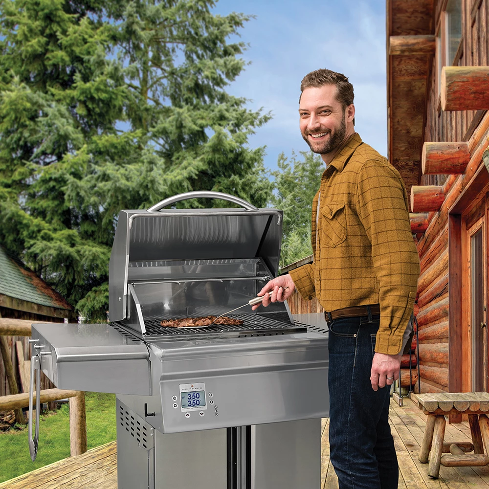 Memphis Grills Beale Street Wi-Fi Controlled 26-Inch 430 Stainless Steel Freestanding Pellet Grill 4 Memphis Grills Beale Street Wi-Fi Controlled 26-Inch 430 Stainless Steel Freestanding Pellet Grill - Image 2