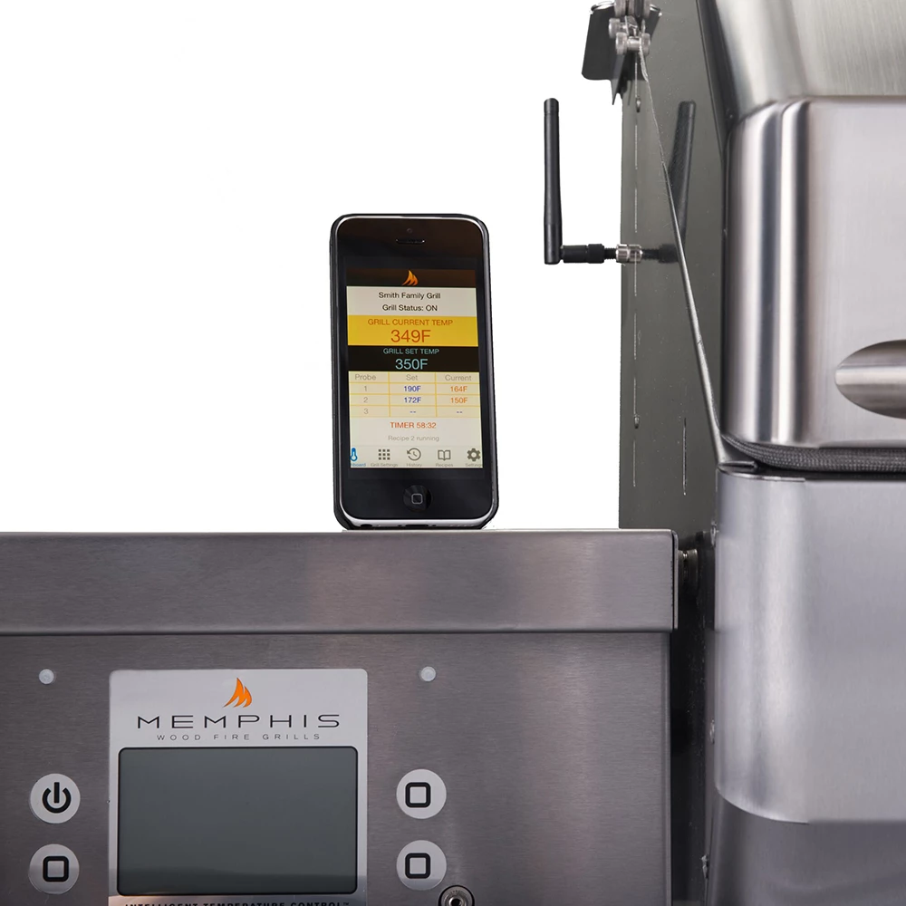 Memphis Grills Beale Street Wi-Fi Controlled 26-Inch 430 Stainless Steel Freestanding Pellet Grill 12 Memphis Grills Beale Street Wi-Fi Controlled 26-Inch 430 Stainless Steel Freestanding Pellet Grill - Image 10