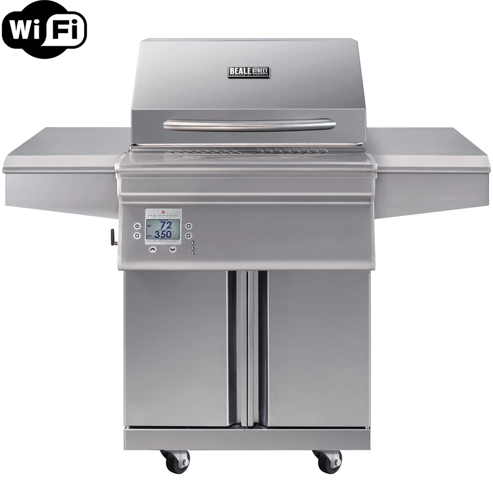 Memphis Grills Beale Street Wi-Fi Controlled 26-Inch 430 Stainless Steel Freestanding Pellet Grill 3 Memphis Grills Beale Street Wi-Fi Controlled 26-Inch 430 Stainless Steel Freestanding Pellet Grill