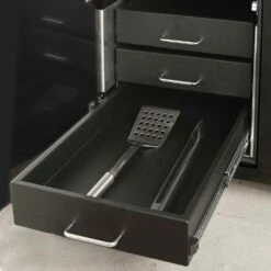 Memphis Grills Fully-Assembled 6 Ft. Outdoor Kitchen Island With Memphis Pro 28-Inch Pellet Grill - Powder Coated Aluminum -BBQDIRECT Shop Memphis Grills MGSTDISL Fully Assembled 6 Foot Outdoor Kitchen Island Fully Insualted Drawers