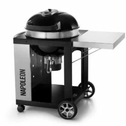 Napoleon PRO 22-Inch Freestanding Charcoal Kettle Grill -BBQDIRECT Shop Napoleon PRO CART Charcoal Angled View