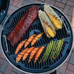 Napoleon PRO 22-Inch Charcoal Kettle Grill 20 Napoleon PRO 22-Inch Charcoal Kettle Grill -BBQDIRECT Shop Napoleon PRO Charcoal Grilling Ribs Vegetables