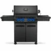 Napoleon Phantom Prestige 500 Natural Gas Grill With Infrared Rear Burner, Infrared Side Burner, & Rotisserie Kit - Matte Black -BBQDIRECT Shop Napoleon Phantom Prestige 500 Propane Gas Grill with Infrared Rear Burner Infrared Side Burner and Rotisserie Kit Matte Black