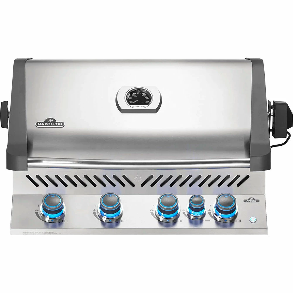 Napoleon Prestige 500 Built-in Propane Gas Grill With Infrared Rear Burner And Rotisserie Kit 3 Napoleon Prestige 500 Built-in Propane Gas Grill With Infrared Rear Burner And Rotisserie Kit