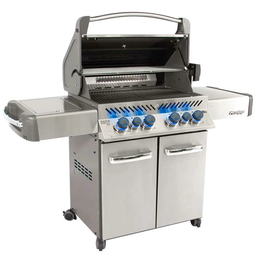 Napoleon Prestige 500 Natural Gas Grill With Infrared Rear Burner And Infrared Side Burner And Rotisserie Kit 4 Napoleon Prestige 500 Natural Gas Grill With Infrared Rear Burner And Infrared Side Burner And Rotisserie Kit - Image 2