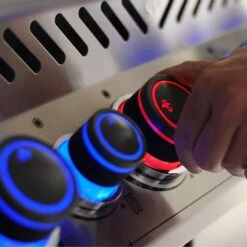 Napoleon Prestige 500 Natural Gas Grill With Infrared Rear Burner And Infrared Side Burner And Rotisserie Kit -Black 19 Napoleon Prestige 500 Natural Gas Grill With Infrared Rear Burner And Infrared Side Burner And Rotisserie Kit -Black -BBQDIRECT Shop Napoleon Prestige 500 RSIB Black Safetyglow night light illuminated controls