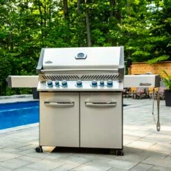 Napoleon Prestige 665 RSIB Propane With Infrared Side & Rear Burners - Stainless Steel 15 Napoleon Prestige 665 RSIB Propane With Infrared Side & Rear Burners - Stainless Steel -BBQDIRECT Shop Napoleon Prestige 665 RSIB infrared rear burner and infrared side burner lifestyle view 1