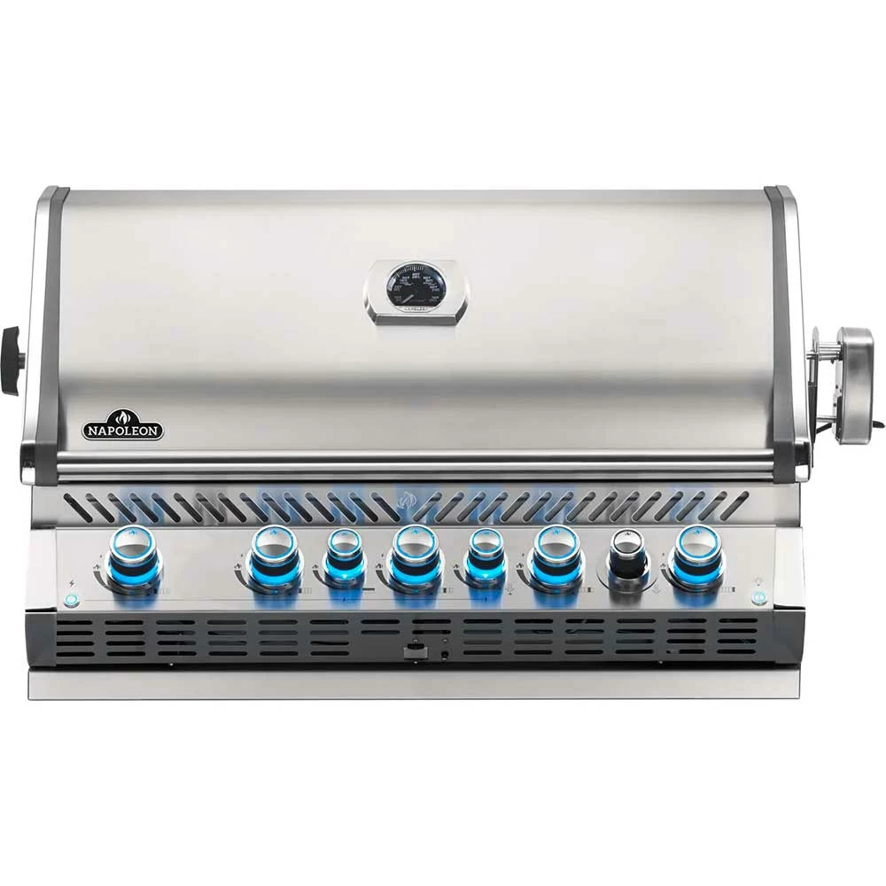 Napoleon Prestige PRO 665 Built-In Natural Gas Grill With Infrared Rear Burner And Rotisserie Kit 3 Napoleon Prestige PRO 665 Built-In Natural Gas Grill With Infrared Rear Burner And Rotisserie Kit