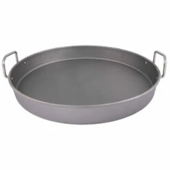 Oklahoma Joe's 19-inch Carbon Steel Deep Dish Pan 8 Oklahoma Joe's 19-inch Carbon Steel Deep Dish Pan -BBQDIRECT Shop Oklahoma Joes 19 inch Carbon Steel Deep Dish Pan 1996978P04 Front View
