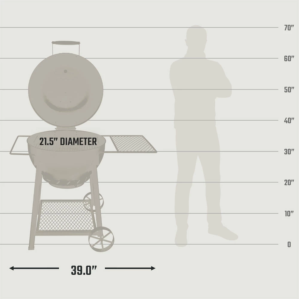 Oklahoma Joe's 21-Inch Blackjack Kettle Charcoal Grill 6 Oklahoma Joe's 21-Inch Blackjack Kettle Charcoal Grill - Image 4