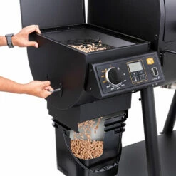 Oklahoma Joe's 30-Inch Rider DLX Limited Pellet Grill - Anthem Series -BBQDIRECT Shop Oklahoma Joes 30 Inch Rider DLX Limited Pellet Grill Anthem Series 21202125 Pellet Dump