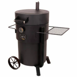 Oklahoma Joe's Bronco Pro Drum Charcoal Smoker - Black 17 Oklahoma Joe's Bronco Pro Drum Charcoal Smoker - Black -BBQDIRECT Shop Oklahoma Joes Bronco Pro Drum Charcoal Smoker Black 19202099 Angle