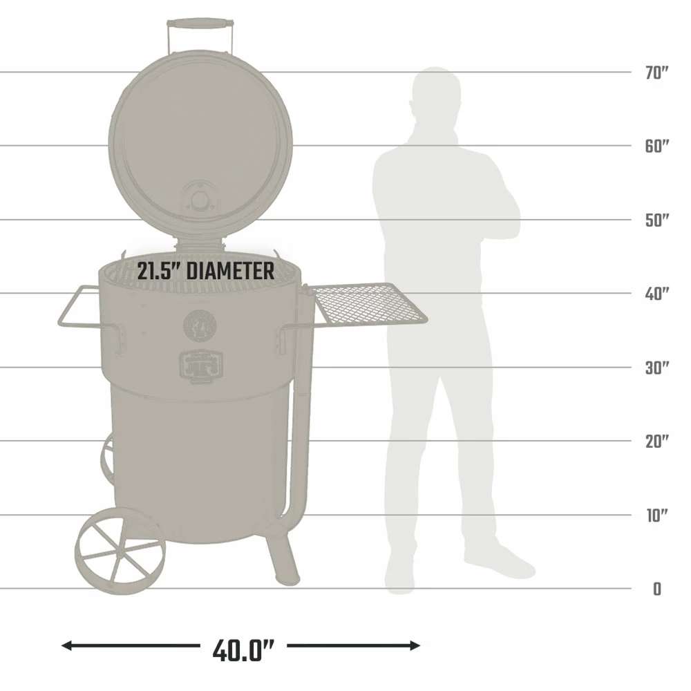 Oklahoma Joe's Bronco Pro Drum Charcoal Smoker - Black 4 Oklahoma Joe's Bronco Pro Drum Charcoal Smoker - Black - Image 2