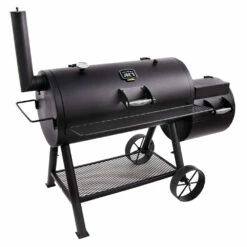 Oklahoma Joe's Longhorn Offset Charcoal Smoker -BBQDIRECT Shop Oklahoma Joes Longhorn Offset Charcoal Smoker 13201747 50 Angle View