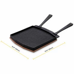 Ooni Dual-Sided Grizzler Plate -BBQDIRECT Shop Ooni Dual Sided Grizzler Plate UU P0A000 Dimensions