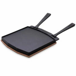 Ooni Dual-Sided Grizzler Plate -BBQDIRECT Shop Ooni Dual Sided Grizzler Plate UU P0A000 Griddle Side