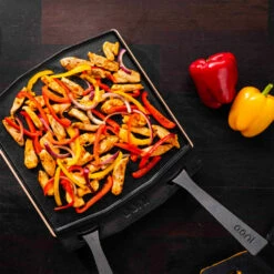 Ooni Dual-Sided Grizzler Plate -BBQDIRECT Shop Ooni Dual Sided Grizzler Plate UU P0A000 Veggies