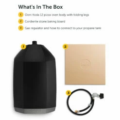 Ooni Koda 12 Propane Gas Powered Portable Outdoor Pizza Oven -BBQDIRECT Shop Ooni Koda 12 Propane Gas Powered Portable Outdoor Pizza Oven UU P06A00 Whats In The Box