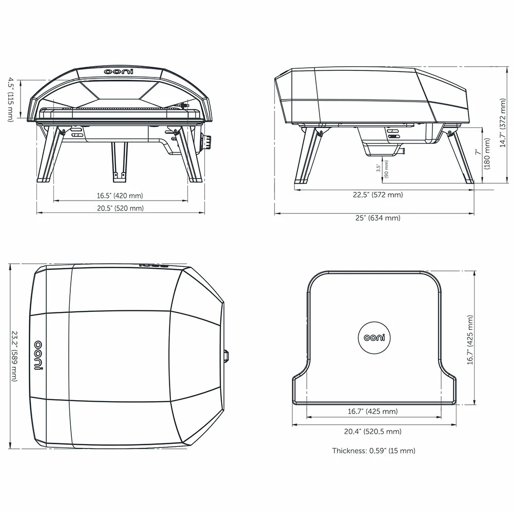 Ooni Koda 16 Propane Gas Powered Portable Outdoor Pizza Oven 7 Ooni Koda 16 Propane Gas Powered Portable Outdoor Pizza Oven - Image 5