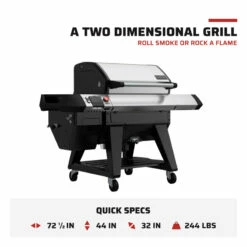 Camp Chef Apex 24-Inch Wi-Fi Controlled Pellet Grill 14 Camp Chef Apex 24-Inch Wi-Fi Controlled Pellet Grill -BBQDIRECT Shop PG24HGSS Right LQ
