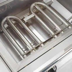 PGS T-Series 57-Inch Modano BBQ Island With Commercial 30-Inch Propane Gas Grill With Timer -BBQDIRECT Shop PGS 57 Mod BBQ Island T Series burner