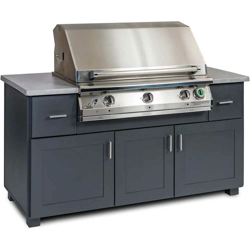 PGS 67-Inch Modano BBQ Island With Commercial T-Series 39-Inch Propane Gas Grill With Timer 3 PGS 67-Inch Modano BBQ Island With Commercial T-Series 39-Inch Propane Gas Grill With Timer
