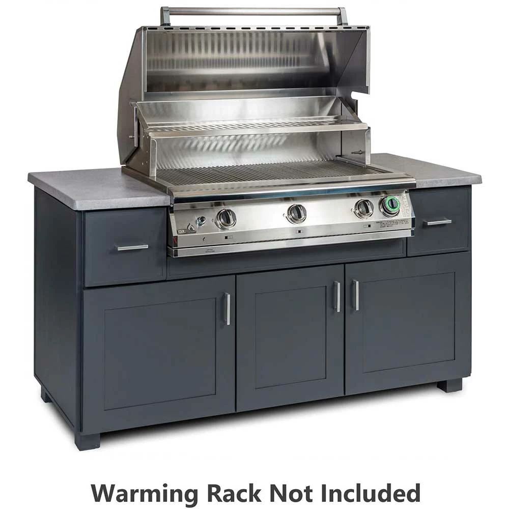 PGS 67-Inch Modano BBQ Island With Commercial T-Series 39-Inch Propane Gas Grill With Timer 4 PGS 67-Inch Modano BBQ Island With Commercial T-Series 39-Inch Propane Gas Grill With Timer - Image 2