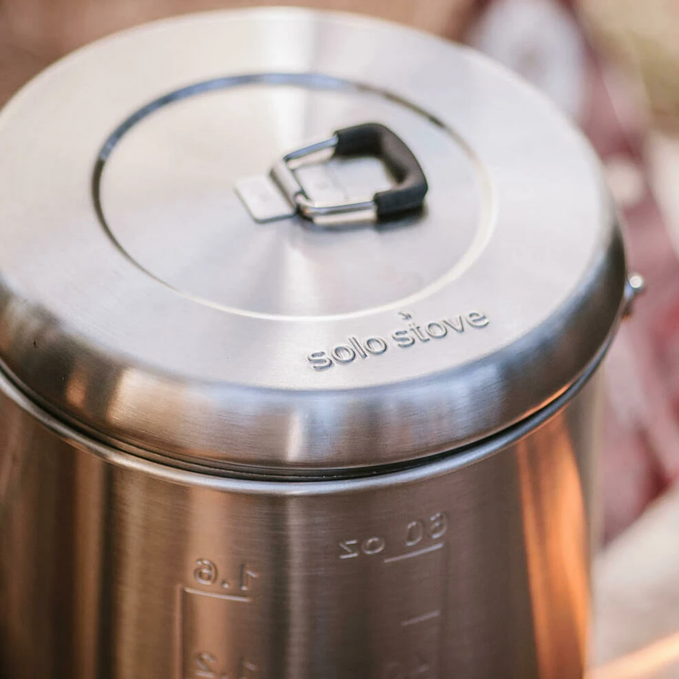 Solo Stove Pot 1800 Stainless Steel Camping Pot - 61 Ounces 6 Solo Stove Pot 1800 Stainless Steel Camping Pot - 61 Ounces - Image 4