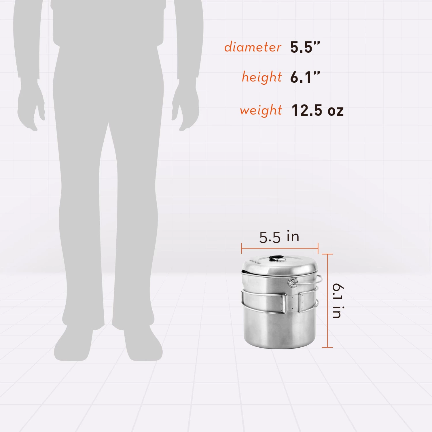 Solo Stove Pot 1800 Stainless Steel Camping Pot - 61 Ounces 7 Solo Stove Pot 1800 Stainless Steel Camping Pot - 61 Ounces - Image 5