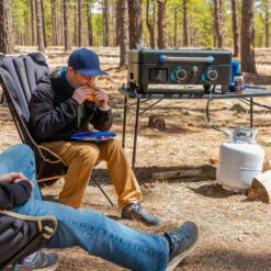 Pit Boss Grills Ultimate Lift-Off Series 50-Inch 2-Burner Freestanding/Tabletop Propane Gas Commercial Style Flat Top Griddle -BBQDIRECT Shop Pit Boss Grills Ultimate Lift Off Series 2 Burner Propane Flat Top Griddle PB2BGD2 Lifestyle 7