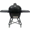 Primo All-In-One Oval LG 300 Charcoal Ceramic Kamado Grill -BBQDIRECT Shop Primo All In One LG 300 Oval Charcoal Ceramic Kamado Grill with Wheeled Stand and Side Shelves 7500
