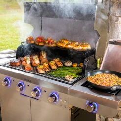 Saber Grills Select 4-Burner 30-Inch Infrared Propane Gas Grill 15 Saber Grills Select 4-Burner 30-Inch Infrared Propane Gas Grill -BBQDIRECT Shop R52SC0421 saber OPP 4B grill lifestyle 0035