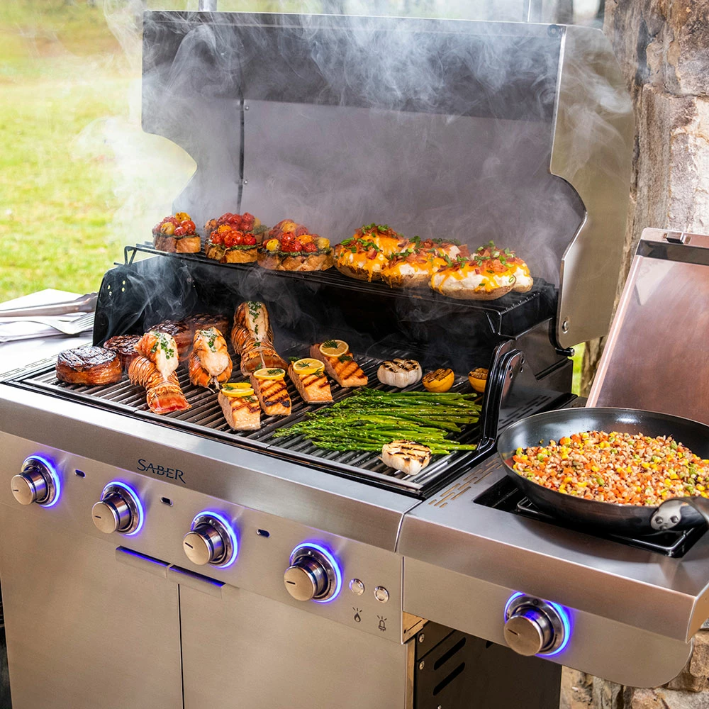 Saber Grills Select 4-Burner 30-Inch Infrared Propane Gas Grill 6 Saber Grills Select 4-Burner 30-Inch Infrared Propane Gas Grill - Image 4