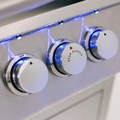 RCS Premier Series 40-Inch 5-Burner Built-In Natural Gas Grill With Rear Infrared Burner & LED Lighting 15 RCS Premier Series 40-Inch 5-Burner Built-In Natural Gas Grill With Rear Infrared Burner & LED Lighting -BBQDIRECT Shop RCS Premier Series 40 Inch 5 Burner Built In Natural Gas Grill with Rear Infrared Burner and LED Lighting RJC40AL Knobs