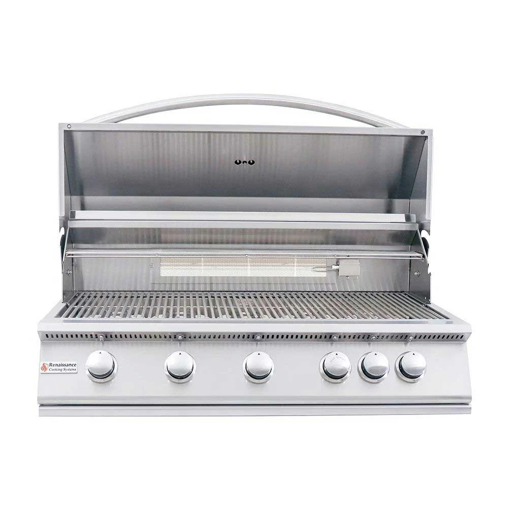RCS Premier Series 40-Inch 5-Burner Built-In Propane Gas Grill With Rear Infrared Burner 3 RCS Premier Series 40-Inch 5-Burner Built-In Propane Gas Grill With Rear Infrared Burner
