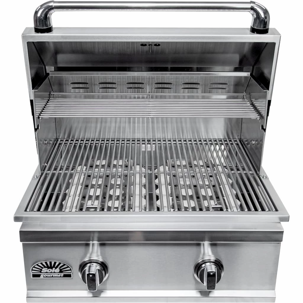 Sole Gourmet TR Series 26-Inch 2-Burner Built-In Propane Gas Grill 3 Sole Gourmet TR Series 26-Inch 2-Burner Built-In Propane Gas Grill