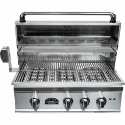 Sole Gourmet TR Series 32-Inch 3-Burner Built-In Natural Gas Grill With Rotisserie And LED Lights -BBQDIRECT Shop SO321BQRTRL 05