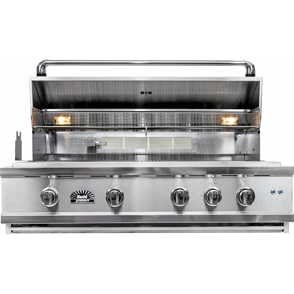 Sole Gourmet Luxury Series 42-Inch 4-Burner Built-In Natural Gas Grill With Rotisserie And LED Lights 5 Sole Gourmet Luxury Series 42-Inch 4-Burner Built-In Natural Gas Grill With Rotisserie And LED Lights - Image 3