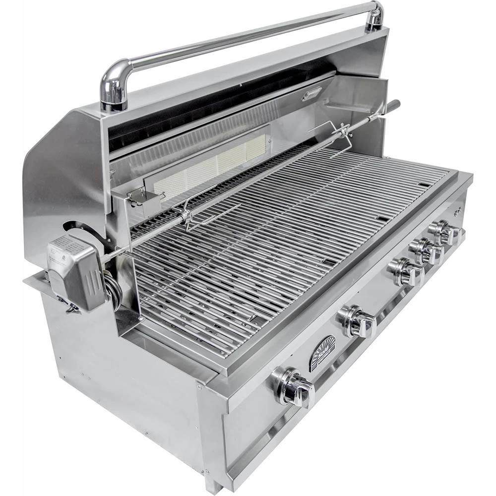 Sole Gourmet Luxury Series 42-Inch 4-Burner Built-In Natural Gas Grill With Rotisserie And LED Lights 8 Sole Gourmet Luxury Series 42-Inch 4-Burner Built-In Natural Gas Grill With Rotisserie And LED Lights - Image 6