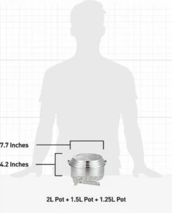 Solo Stove Stainless Steel 3 Pot Set For Camping 9 Solo Stove Stainless Steel 3 Pot Set For Camping -BBQDIRECT Shop SS3POT Camping Pot Set Specs