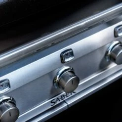 Saber Grills Cast Black 500 32-Inch 3-Burner Freestanding Infrared Propane Gas Grill 17 Saber Grills Cast Black 500 32-Inch 3-Burner Freestanding Infrared Propane Gas Grill -BBQDIRECT Shop Saber Grills Cast Black 500 3 Burner Freestanding Gas Grill R50CC0617 Knobs