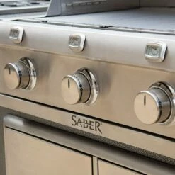 Saber Grills Stainless 500 32-Inch 3-Burner Built-In Infrared Natural Gas Grill 19 Saber Grills Stainless 500 32-Inch 3-Burner Built-In Infrared Natural Gas Grill -BBQDIRECT Shop Saber Grills Stainless 500 3 Burner Built In Gas Grill R50SB0417 Control Panel