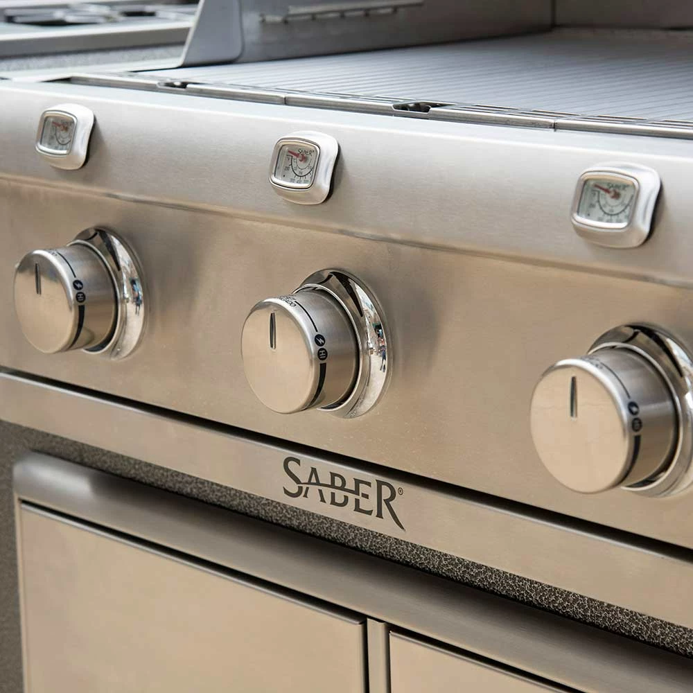 Saber Grills Stainless 500 32-Inch 3-Burner Built-In Infrared Natural Gas Grill 10 Saber Grills Stainless 500 32-Inch 3-Burner Built-In Infrared Natural Gas Grill - Image 8