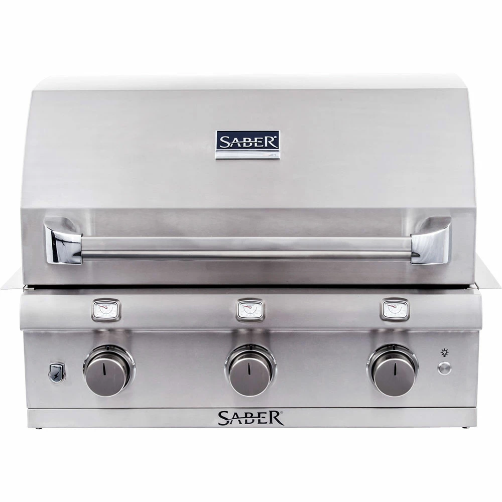 Saber Grills Stainless 500 32-Inch 3-Burner Built-In Infrared Natural Gas Grill 4 Saber Grills Stainless 500 32-Inch 3-Burner Built-In Infrared Natural Gas Grill - Image 2